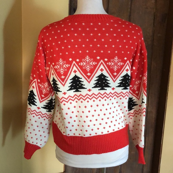 COCA COLA Size XS Snow Polarbear Sweater Cozy ChristmasTree Coke Drinking $69NEW - Picture 7 of 16